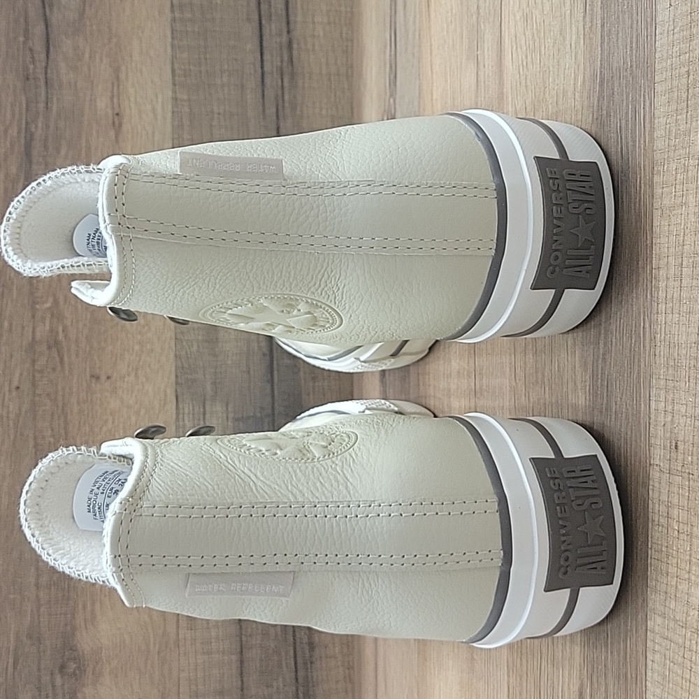 Converse Women's Off-White High-Top Sneakers - Picture 11 of 14